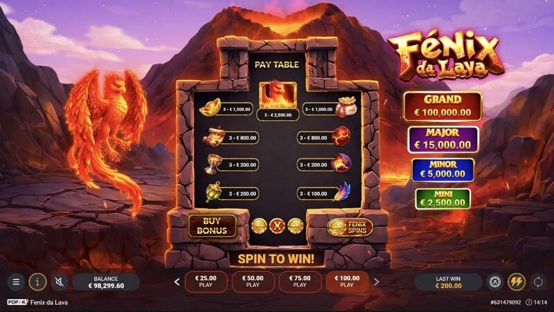 Fenix da Lava - collection de pièces par le collecteur en mode respins